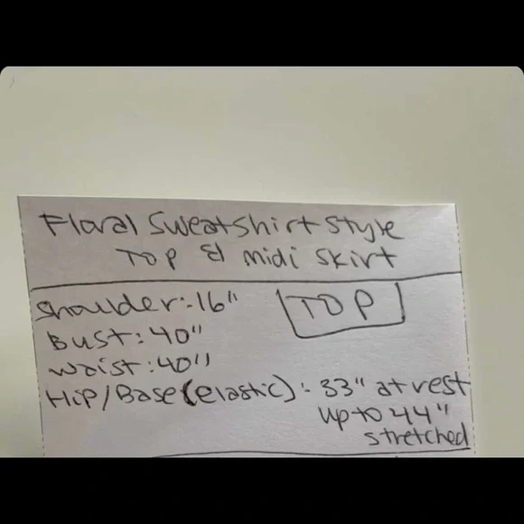 Floral vintage sweatshirt style top - Picture 8 of 8